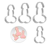 GLADFRESIT Lot de 4 emporte-pièces amusants en acier inoxydable 4 tailles différentes pour fête unique