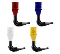 GLADFRESIT Lot de 4 entonnoirs flexibles rétractables universels avec fermoir en plastique pour voiture, moto, essence