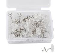 GLADFRESIT Lot de 50 épingles à tête transparente pour jupe de lit