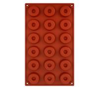 GLADFRESIT Moule à mini donut - Moule en silicone à 18 cavités pour beignets, bonbons, biscuits, bagels, muffins