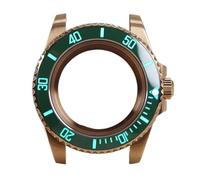 Gladiaond Boîtier de montre 40 mm, lunette lumineuse C3, verre saphir, compatible avec les mouvements NH35, NH36, NH34 et NH38 (120 clics)(Rose Gold 10)