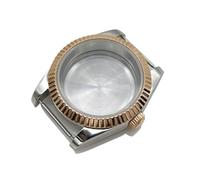 Gladiaond Boîtier de montre étanche en or rose 36 mm/39 mm for modèles NH34, NH35, NH36, NH38, NH39, NH70 et NH72, avec verre saphir (1 pièce)(Silver rose 3,39mm case NH35 NH36)