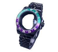 Gladiaond Montre SUB/GMT 40 mm, boîtier noir, verre saphir, étanche, 120 clics, compatible avec les mouvements NH34, NH35 et NH36, cadran de 28,5(Alloy Bezel Set 6)