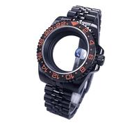 Gladiaond Montre SUB/GMT 40 mm, boîtier noir, verre saphir, étanche, 120 clics, compatible avec les mouvements NH34, NH35 et NH36, cadran de 28,5(Ceramic Bezel Set 11)