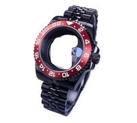 Gladiaond Montre SUB/GMT 40 mm, boîtier noir, verre saphir, étanche, 120 clics, compatible avec les mouvements NH34, NH35 et NH36, cadran de 28,5(Alloy Bezel Set 8)