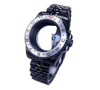 Gladiaond Montre SUB/GMT 40 mm, boîtier noir, verre saphir, étanche, 120 clics, compatible avec les mouvements NH34, NH35 et NH36, cadran de 28,5(Alloy Bezel Set 12)
