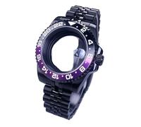 Gladiaond Montre SUB/GMT 40 mm, boîtier noir, verre saphir, étanche, 120 clics, compatible avec les mouvements NH34, NH35 et NH36, cadran de 28,5(Alloy Bezel Set 4)