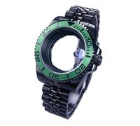 Gladiaond Montre SUB/GMT 40 mm, boîtier noir, verre saphir, étanche, 120 clics, compatible avec les mouvements NH34, NH35 et NH36, cadran de 28,5(Alloy Bezel Set 19)