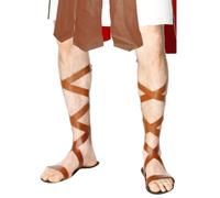Gladiateur Romain Ssandals Lacet Warrior Chaussures Déguisement Adulte Accessory