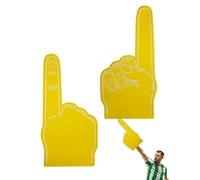 Gladiateurs géants pour mains en mousse de 45 cm, 2 doigts en mousse, doigt en mousse pour fans de sport, main en mousse, cadeaux de fête pour les encouragements