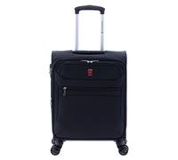 Gladiator 2000 4 roulettes Trolley de cabine 55 cm avec soufflet d'extension noir