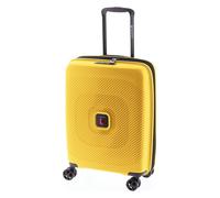 Gladiator 2800 4 roulettes Trolley de cabine 55 cm avec soufflet d'extension jaune