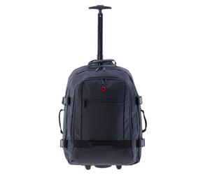 Gladiator 3900 2 roulettes Trolley à dos 55 cm Compartiment pour ordinateur portable noir