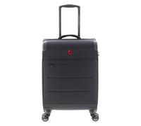 Gladiator 4700 4 roulettes Trolley de cabine 55 cm avec soufflet d'extension noir