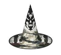 Gladiator Arena Lot de 2 chapeaux de sorcière pliables pour Halloween, chapeau de sorcière, accessoire de déguisement pour cosplay, fête, bal masqué
