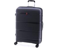 GLADIATOR Grande Valise 0812 Polypropylène 70 cm, 4 Roues Doubles, TSA, modèle Extensible, Noir, Sport
