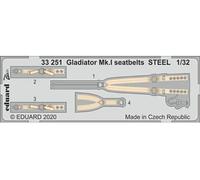 Gladiator Mk.i Seatbelts Steel For Icm - 1:32e - Eduard Accessories