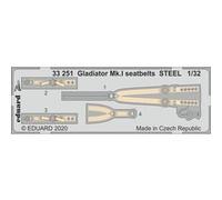 Gladiator Mk.i Seatbelts Steel For Icm - 1:32e - Eduard Accessories G