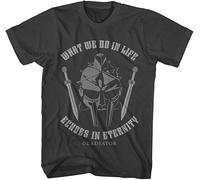 Gladiator Movie T Shirt What We Do Adult Smoke Short Sleeve Historical Drama Vintage Style Graphic Tees Manches Courtes(3X-Large)