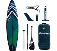 Gladiator PRO 11'6 SUP Stand-Up Paddle Board - premium package incluant sac de pagaie, pompe et aileron gonflable de SUP