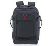 GLADIATOR Sac à dos polaire, 30 x 40 x 20 cm, noir, polyester imperméable, 24 L, avec compartiment portable 14", ouverture valise, pour voyage
