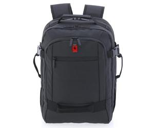 GLADIATOR Sac à dos polaire, 30 x 40 x 20 cm, noir, polyester imperméable, 24 L, avec compartiment portable 14", ouverture valise, pour voyage