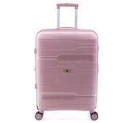 Gladiator 3800 4 roulettes Trolley 67 cm avec soufflet d'extension rose