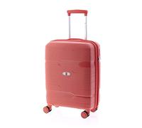 GLADIATOR Valise Cabine Extensible 4R,Super résistant Polypropylene, Boxing, Corail, de Mano, 55 cm, Valise Extensible, Dure et roulettes pivotantes.