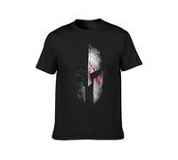 Gladiator Warrior Film Spartacus Birthday Gift Present Men Black Cotton T-Shirt Print Tee Shirts Black L