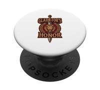 Gladiators Honor Épée Gladius Romaine Lion Rome Antique SPQR PopSockets PopGrip Adhésif