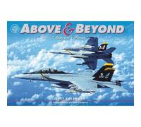 Gladstone Above & Beyond Grand calendrier mural 2027 - Calendrier de 16 mois, photographie en couleur de l'armée de l'air américaine, avions de la marine et de la marine, 45,7 x 30,5 cm, cadeau