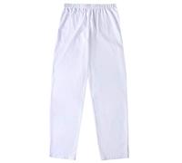 GladThink Homme Musulman Arabe Moyen-Orient Un Pantalon Blanc M