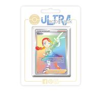 Gladys 204/195 Dresseur Arc en Ciel Secrète - Ultraboost X Epée et Bouclier 12 Tempête Argentée - Coffret de 10 Cartes Pokémon Françaises