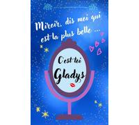 GLADYS: Carnet de notes ligné personnalisé GLADYS - Cahier GLADYS - idée cadeau anniversaire saint valentin noel GLADYS