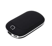 Glaeptio Chauffe-Mains Rechargeable Double Face 5200 MAh | Coque en Alliage D'aluminium, Fonction de Batterie Externe Portable, Charge Rapide de 2 à 3 Heures, pour la Randonnée en