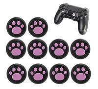 Glaeptio Couvercle de Poignées de Pouce en Forme de Patte de Chat, | Capuchon en Silicone avec Poignée Antidérapante pour Switch/Switch Lite