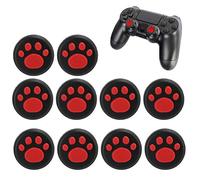 Glaeptio Couvercle de Poignées de Pouce en Forme de Patte de Chat, | Capuchon en Silicone avec Poignée Antidérapante pour Switch/Switch Lite