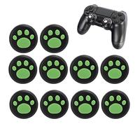 Glaeptio Couvercle de Poignées de Pouce en Forme de Patte de Chat, | Capuchon en Silicone avec Poignée Antidérapante pour Switch/Switch Lite