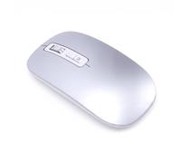 Glaeptio Souris AI avec Bluetooth 5.0, sans Fil 2,4 GHz (Gris Clair) | Saisie Vocale, Traduction en 120 Langues, Dictée en Temps Réel, DPI Réglable 1200-3000 pour Ordinateur Portable et Tablette