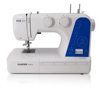 GLAESER® Home Mia 300 Machine à coudre Easy pour débutants, avec enfile-aiguille automatique, 24 variantes de points, utilisation facile