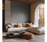 Gläzende Et Fin Structuré Papier, Configuration Ondulée - Noir