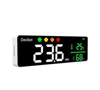 Glakyur DM1306D NuméRique DéCibel SonomèTre DéTecteur de Bruit Intelligent 30-130DB Moniteur de TempéRature et D'Humidité