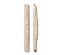 Glam 101 Duo Rouge à LèVres & Crayon à LèVres Noix De Muscade Chaude 2-En-1 Crayon à LèVres Mat à Double Embout Hautement Pigmenté Longue Tenue Lisse Facile à Porter Maquillage Pour Les LèVres NoëL Hi