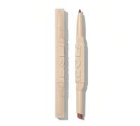 Glam 101 Duo Rouge à LèVres Et Crayon à LèVres 2-En-1 Soft Chai Crayon à LèVres Mat à Double Embout Hautement Pigmenté Longue Tenue Lisse Facile à Porter Maquillage Pour Les LèVres NoëL Hiver Crayon à