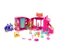 Glam Party Enchantimals - Coffret Chat-Mion Mode - Coffret Mini Poupée - 4 Ans Et +