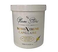 Glam Store botoxtreme masque reconstructeur capillaire - soin ultra concentré - kératine - acide hyaluronique - cheveux très abimés - 1000 mL (vanille)