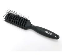 Glam’Up Paris - Brosse à Cheveux Plate et Aérée - Picots Arrondis - Brosse de Séchage - Homme et Femme - Idéal Coiffage et Brushing - 22 cm x 4,5 cm - Noir