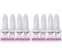 Glam’Up Paris - Lot 4 Colles Faux Ongles XL avec Pinceaux - 8 g (Lot de 2)
