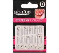 Glam'Up Paris - Stickers Autocollants pour Décoration Ongles - Nail Art Design Manucure - Facile à Utiliser - N°30-209 - Etoiles Dorées