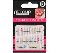 GLAM UP - Planche de Stickers Nail Art - Thème : Oiseaux Multicouleurs G
